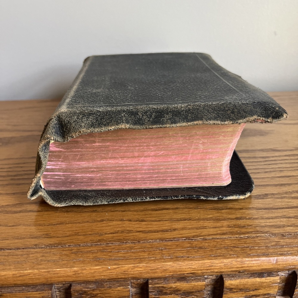 Vintage 1913 KJV Holy Bible Red Letter Master-Art Edition Leather Illustrated - Picture 7 of 16